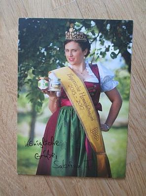 Bayerische Honigkönigin 2015-2017 Sabrina I. - handsigniertes Autogramm!!!