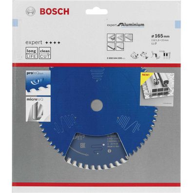Bosch Expert for Aluminum - Sägeblatt - für Aluminium - 165 mm - 52 Zähne