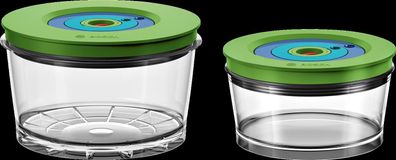 Bosch 2 Vakuumfrischhalteboxen: 1,5 L, 750 ml 2 Vakuumfrischhalteboxen MMZV0SB2