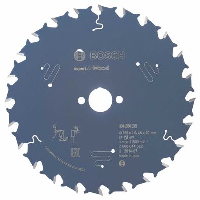 Bosch Expert for Wood - Kreissägeblatt - für Holz - 165 mm - 24 Zähne