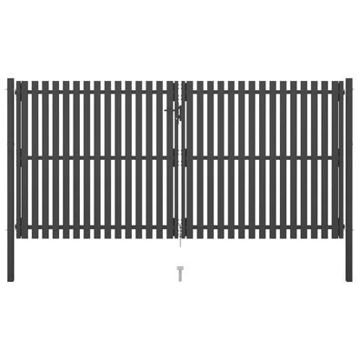 vidaXL Gartentor Stahl 4x2,25 m Anthrazit