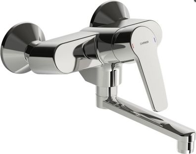 Hansa Spültisch-Hebelmischer Hansapolo neu für Wandmontage Ausladung 235mm VC