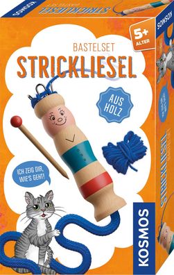 KOSMOS Strickliesel Bastelset Holz für Kinder ab 5 Jahren mit Anleitung