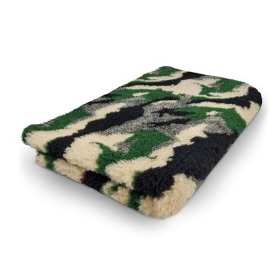 Vet Bed Hundedecke Hundebett Schlafplatz 150 x 100 cm Camouflage grün beige