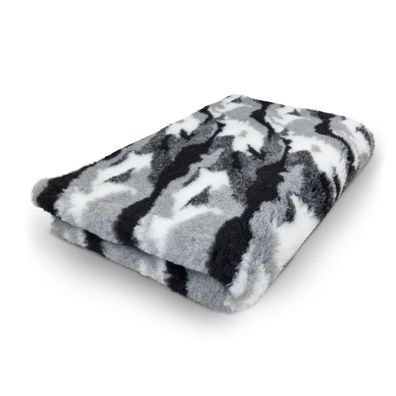 Vet Bed Hundedecke Hundebett Schlafplatz 75 x 50 cm Tarnung grau