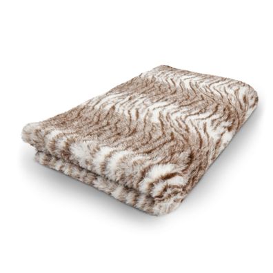 Vet Bed Hundedecke Hundebett Schlafplatz 75 x 50 cm Tigerprint braun