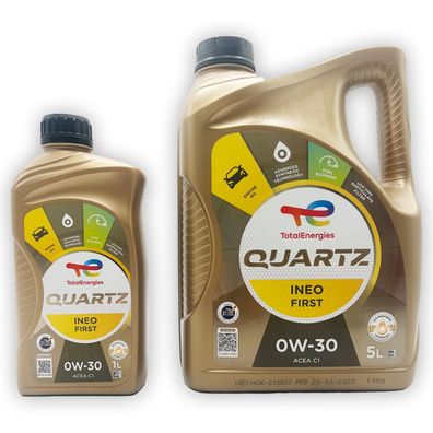 Total Quartz Ineo First 0W-30 | 6 L | PSA B71 2312 | PSA B71 2302 | ACEA C2