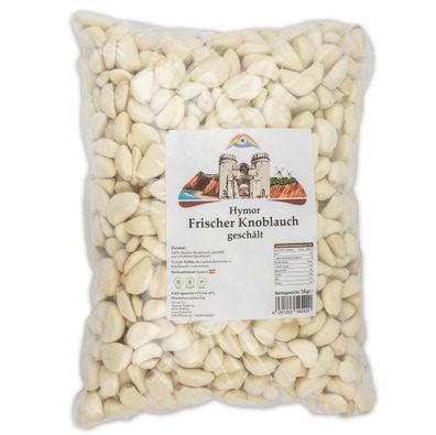 Hymor frischer Knoblauch geschält 2x 5kg geschälter Knoblauch Großpack
