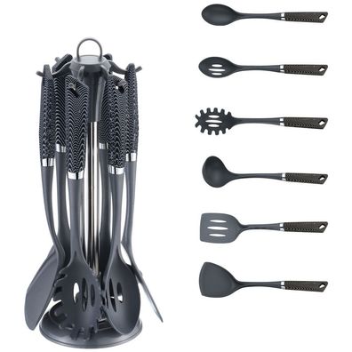 Michelino 7-teiliges Küchenhelfer-Set im edlen Design Utensilienset Kochbesteck