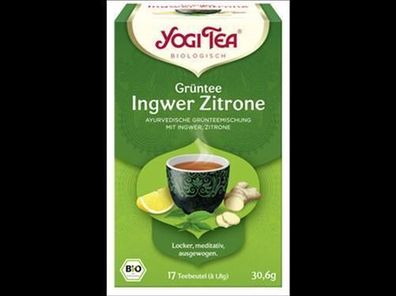 Yogi Tea®, Yogi Tea GmbH Yogi Tea® Grüntee Ingwer Zitrone Bio 17x1,8g