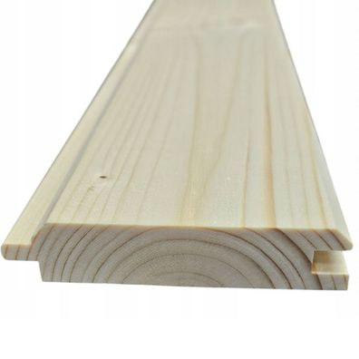 QLS 1 Stk. Profilbretter 120 cm Nut und Feder Profilholz Kiefer Gehobelt 11160