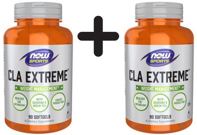 2 x NOW Foods CLA Extreme - 90 softgels