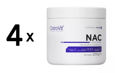 4 x OstroVit NAC Supreme Pure - 200 g