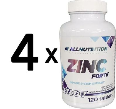 4 x Allnutrition Zinc Forte - 120 tabs