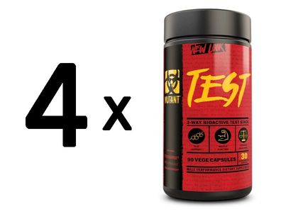 4 x Mutant Mutant Test - 90 vcaps