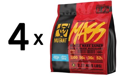 4 x Mutant Mutant Mass, Cookies & Cream - 2270g