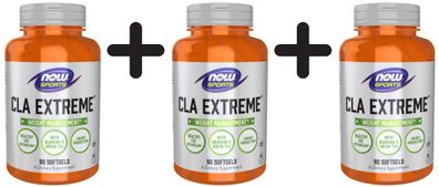 3 x NOW Foods CLA Extreme - 90 softgels