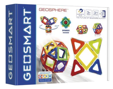 GeoSmart GeoSphere 31-teilig Magnetspielzeug mit Drehfunktion ab 5 Jahren
