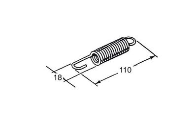 Buzzetti Federn 110x18mm für Mittelständer
