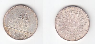 25 Schilling Silber Münze Österreich 800 Jahre Mariazell 1157-1957 (113443)