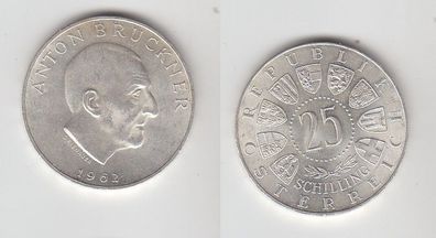 25 Schilling Silber Münze Österreich Anton Bruckner 1962 (113451)