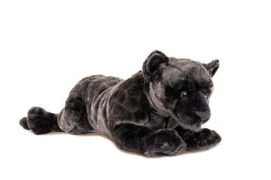 Schwarzer Panther Plüschtier Stofftier Plüsch-Kuscheltier, liegend ca.71 cm lang NEU