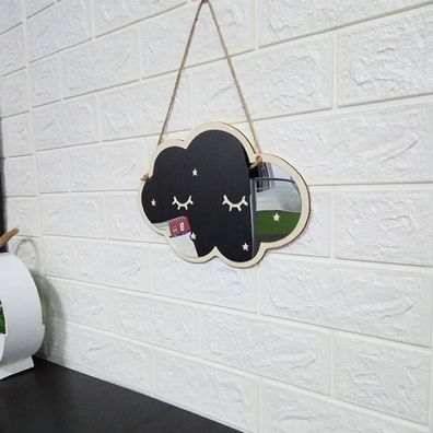 Holzfarbe Acryl Wolke Kinder Foto Schlafzimmer Spiegel Wand