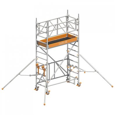 Layher Schalungsbuehne mit Sicherheitsaufbau P2 4,15m AH