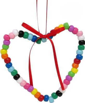 Bastelset Perlenherz von Prell, 7 Stück