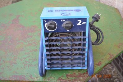 Elektroheizgerät El Björn Typ VF 21 A 2 KW mit Thermostat (26) BD