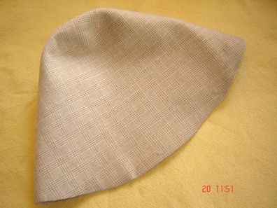 Hutstumpen Wolle bedruckt Glenchek rehbraun beige 100 gr Ü 55 Rd 90cm Stu711
