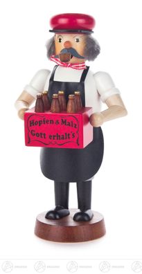 Räuchermann Braumeister mit Bierkasten BxHxT 8 cmx16 cmx7 cm NEU Erzgebirge