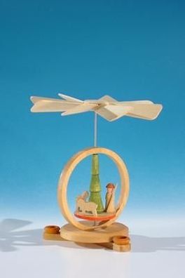 Minipyramide Wärmespiel Hirte mit Schafe BxHxT 8,5x10x8,5cm NEU Wärme Heizung Ofe