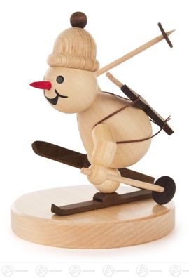 Schneemann »Junior« Biathlet laufend BxHxT = 7,55x9x7cm NEU Erzgebirge Miniatur