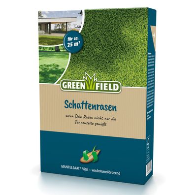 Greenfield Schattenrasen, Mantelsaat Vital - 0,5 kg schattentoleranter Rasensamen
