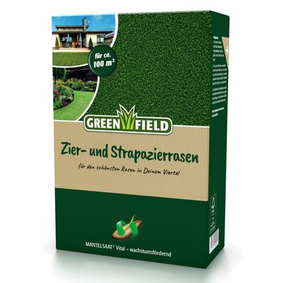 Greenfield Zier- und Strapazierrasen, Mantelsaat Vital - 2 kg Rasensamen