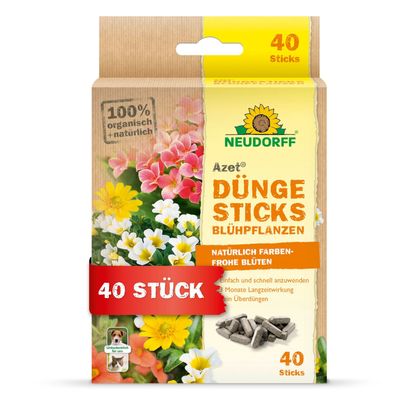 Neudorff Azet DüngeSticks für Blühpflanzen - 40 Stück