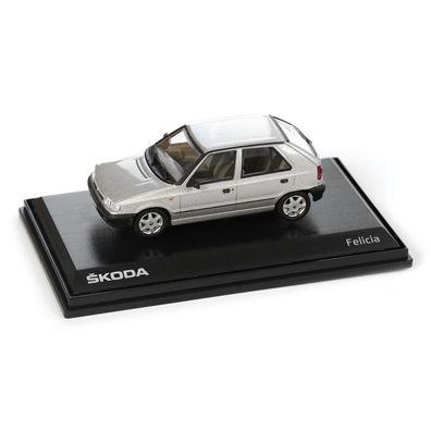 Original Skoda Felicia 1994 Modellauto 1:43 silber Miniatur 6U0099300PJKA