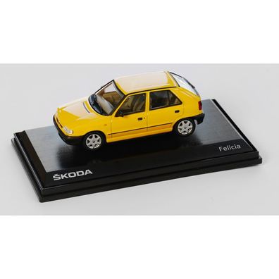 Original Skoda Felicia 1994 Modellauto 1:43 gelb Miniatur 000099300BS655