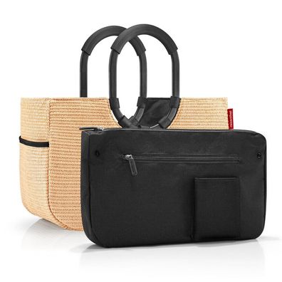 reisenthel loopshopper M OS, frame raffia black, Unisex