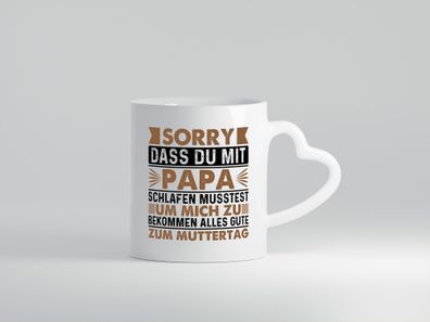 Muttertags Tasse vl6 - Herz Tasse Weiß