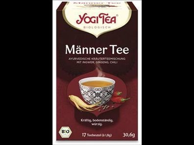 Yogi Tea®, Yogi Tea GmbH Yogi Tea® Männer Tee, Bio-Kräutertee mit Ingwer, Ginseng