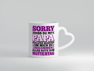 Muttertags Tasse vl1 - Herz Tasse Weiß