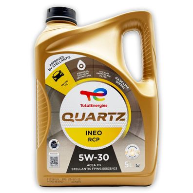 Total Quartz Ineo RCP | 5W-30 | 5 L | Stellantis FPW9.55535/03 | PSA B71 2290