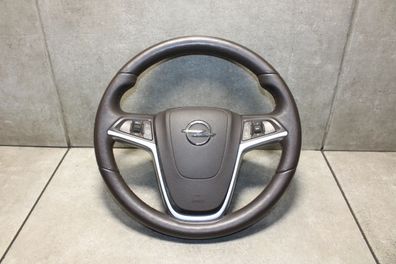 Opel Zafira C Lenkrad Lederlenkrad Multifunktion braun beheizt 13356999 13350065 YGVR