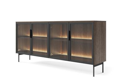 BETTSO ILUMI 4D Eiche breite Kommode für Schlafzimmer