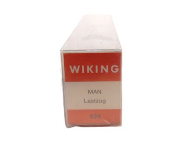 Wiking 424 - MAN - Lastzug - H0 - 1:87 - Weiss - Elbe Obst - Originalverpackung