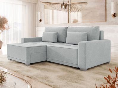 Ecksofa Zeus mit Schlaffunktion und zwei Bettkästen Wohnlandschaft Modern Eckcouch
