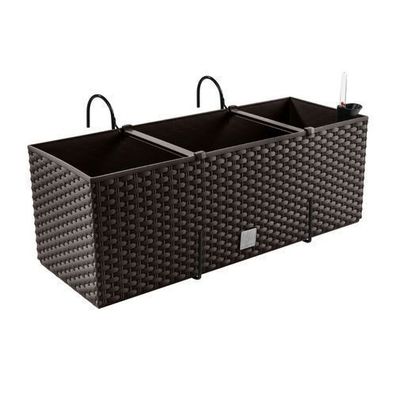Balkonkasten Geländertopf Haken Bewässerung Blumentopf RATO CASE 50 cm Umbra XL