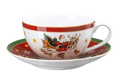Hutschenreuther Jumbotasse 2tlg. Happy Wintertime